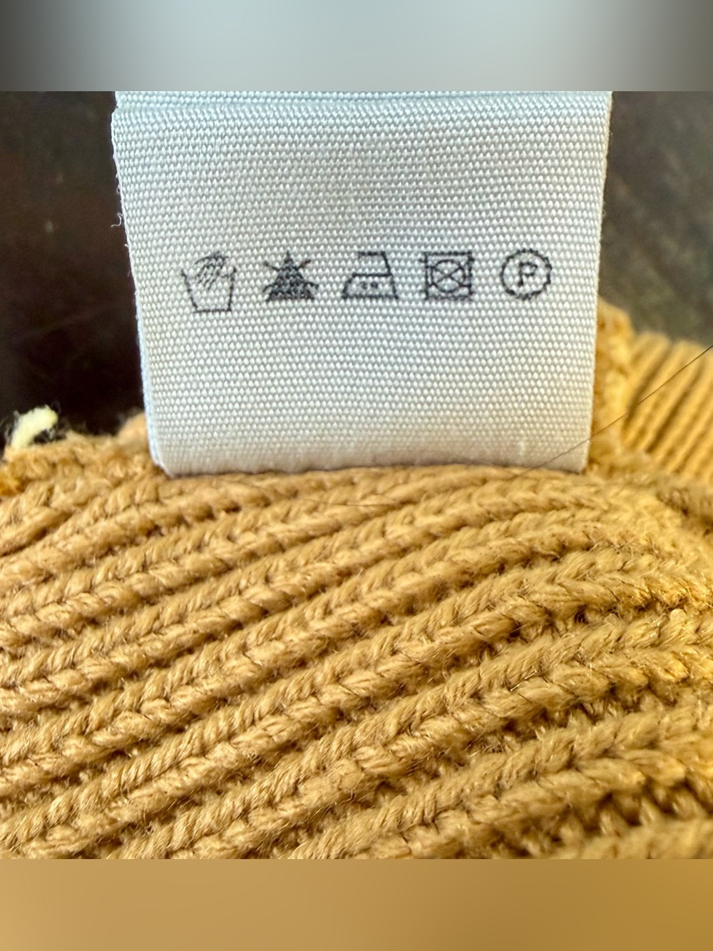 🧢 Timberland Ribbed Knit Visor Beanie Hat – Wheat Tonal Logo Rare Style - Picture 9 of 10